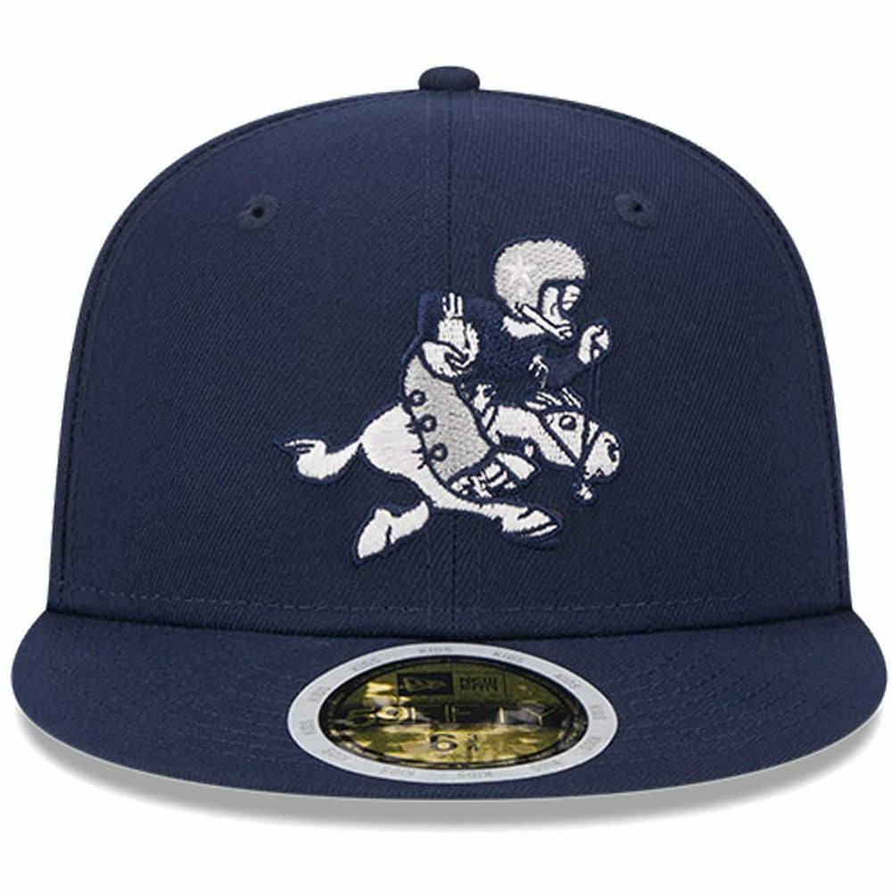 Dallas Cowboys New Era Youth 1966-69 Gridiron Classics Retro Joe Throwback Logo Main 59FIFTY Fitted Hat Navy