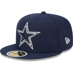 Dallas Cowboys New Era Youth Main 59FIFTY Fitted Hat Navy