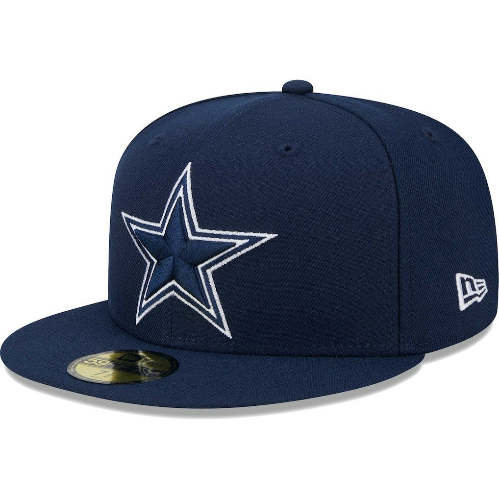Dallas Cowboys New Era Main Patch 59FIFTY Fitted Hat Navy