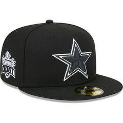 Dallas Cowboys New Era Main Patch 59FIFTY Fitted Hat Black