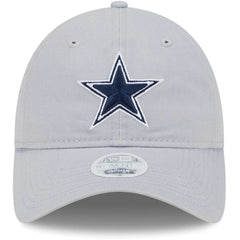 Dallas Cowboys New Era Women's Main Core Classic 2.0 9TWENTY Adjustable Hat Gray
