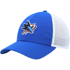 San Jose Sharks adidas Color Pop Trucker Adjustable Hat - Blue - NHL 200012369
