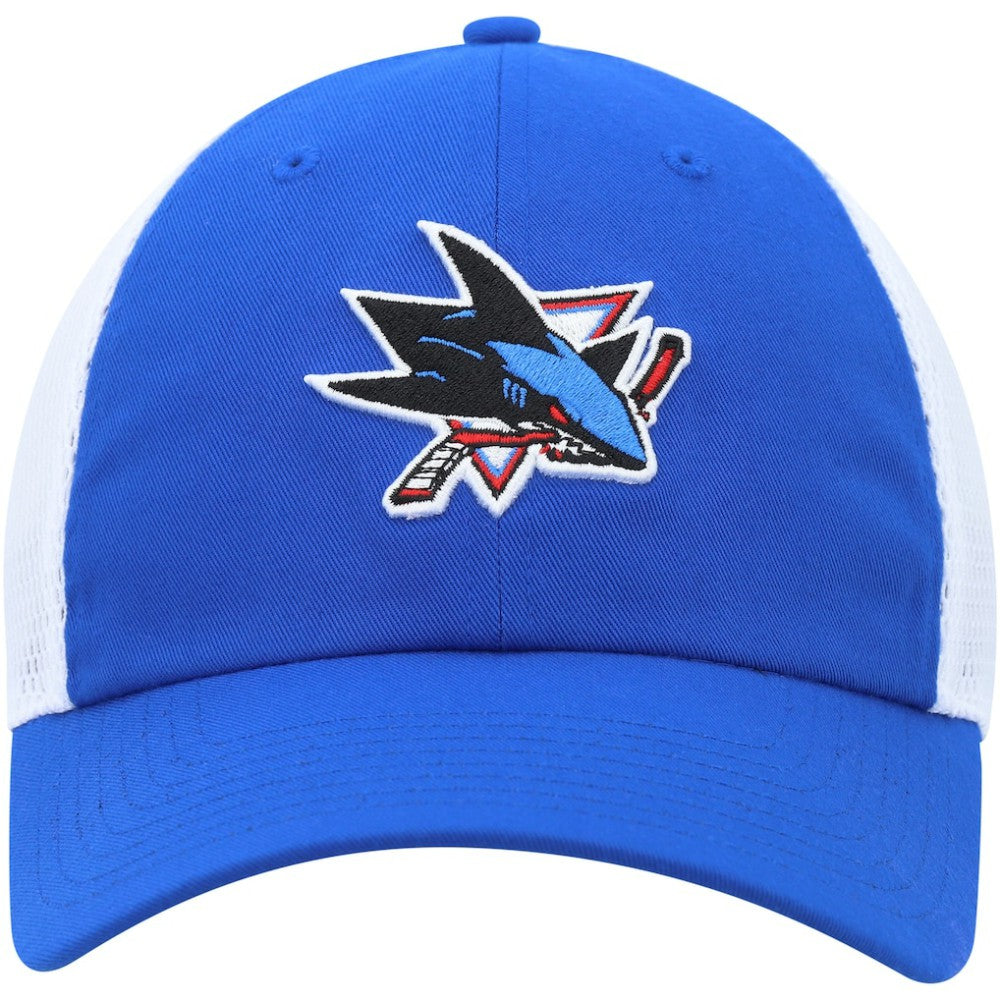 San Jose Sharks adidas Color Pop Trucker Adjustable Hat - Blue - NHL 200012369