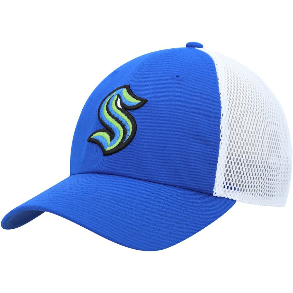 Seattle Kraken adidas Color Pop Trucker Adjustable Hat - Blue - NHL 200012370