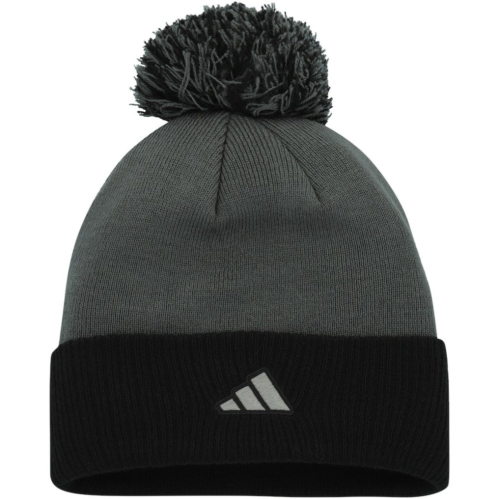 Vegas Golden Knights adidas Women's Laurel Cuffed Knit Hat with Pom - Gray - NHL 200012419