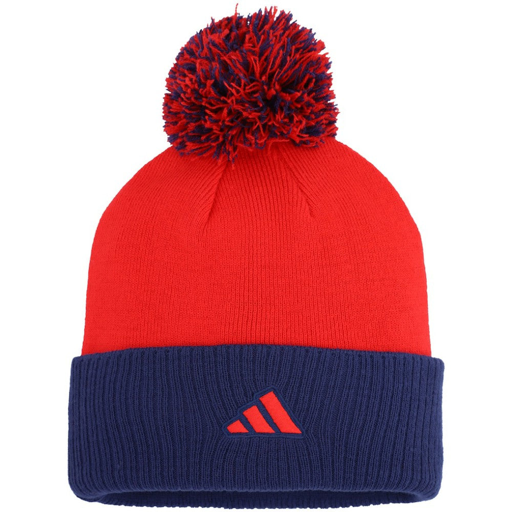 Washington Capitals adidas Women's Laurel Cuffed Knit Hat with Pom - Red - NHL 200012420