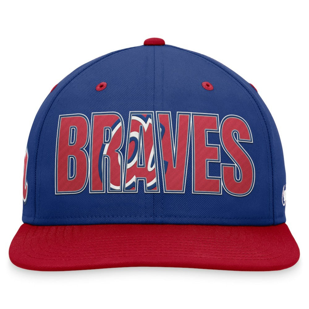 Atlanta Braves Nike Cooperstown Collection Pro Snapback Hat - Royal - Nike Lifestyle