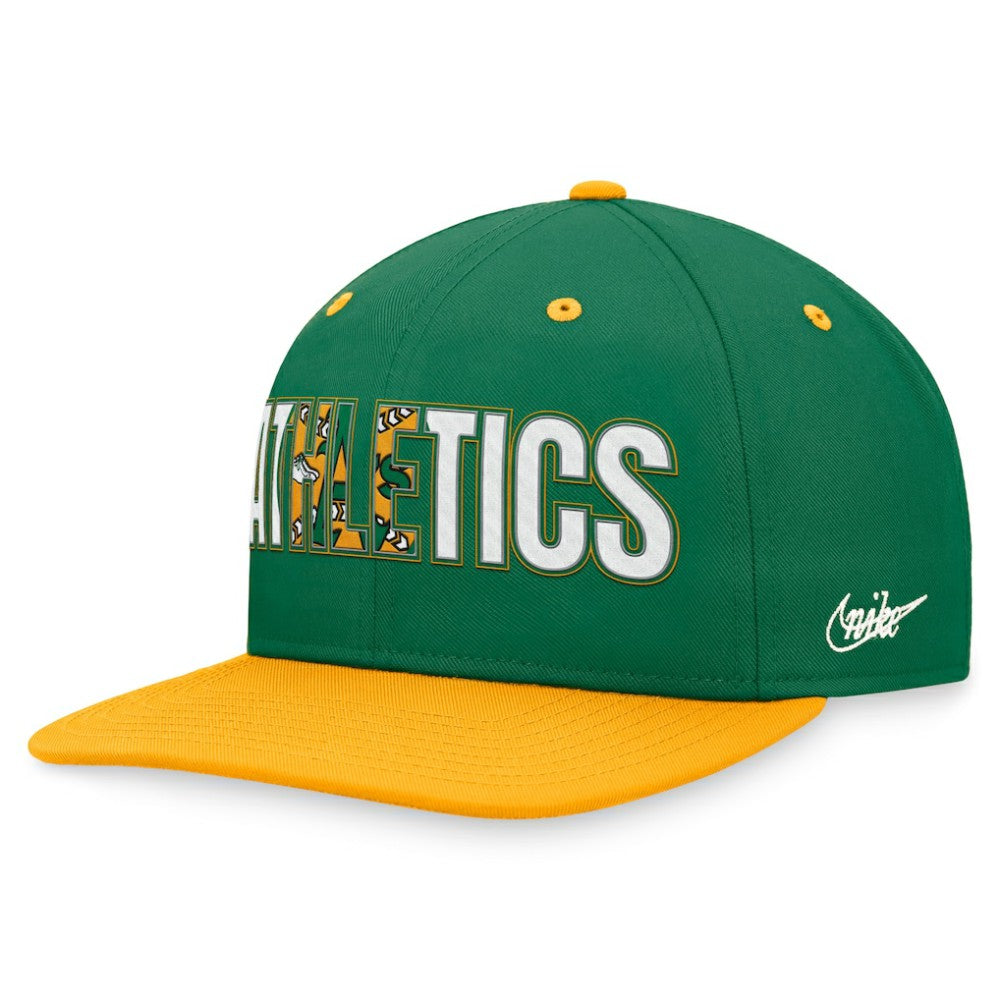 Athletics Nike Cooperstown Collection Pro Snapback Hat - Green - Nike on Sale
