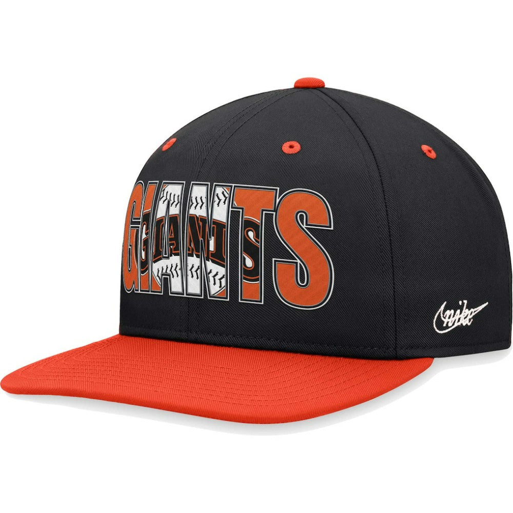 San Francisco Giants Nike Cooperstown Collection Pro Snapback Hat - Black - Nike Online