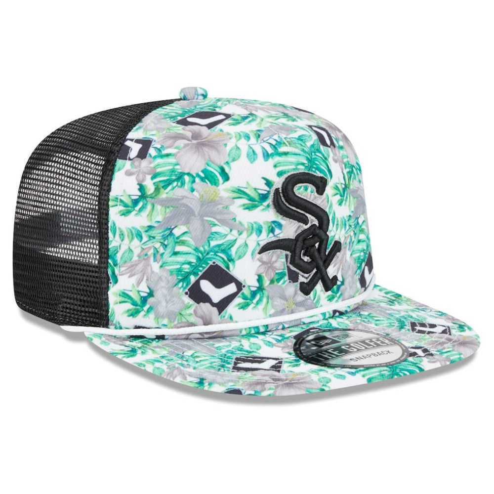 Chicago White Sox New Era Tropic Floral Golfer Lightly Structured Snapback Hat - New Era Discount