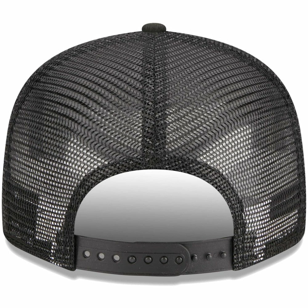 Chicago White Sox New Era Scratch Squared Trucker 9FIFTY Snapback Hat - Black - New Era Discount