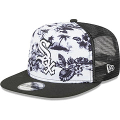 Chicago White Sox New Era Vacay 2.0 A-Frame Trucker 9FIFTY Snapback Hat - White/Black - New Era Sale