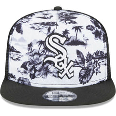 Chicago White Sox New Era Vacay 2.0 A-Frame Trucker 9FIFTY Snapback Hat - White/Black - New Era Sale