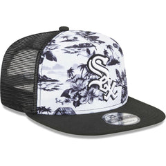 Chicago White Sox New Era Vacay 2.0 A-Frame Trucker 9FIFTY Snapback Hat - White/Black - New Era Sale