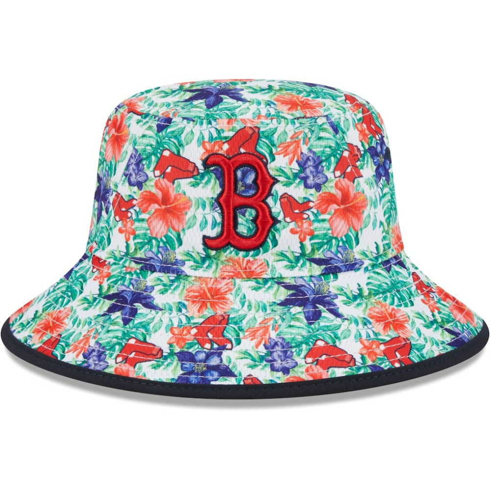 Boston Red Sox New Era Tropic Floral Bucket Hat - New Era Discount