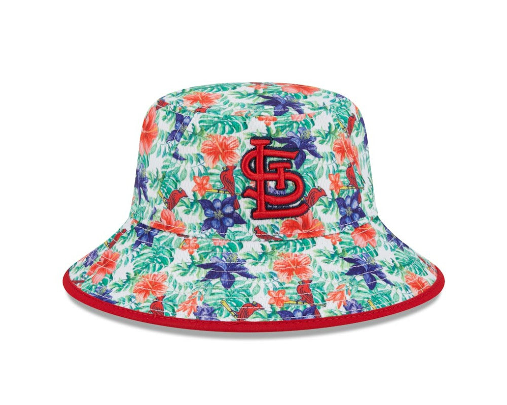 St. Louis Cardinals New Era Tropic Floral Bucket Hat - New Era Discount