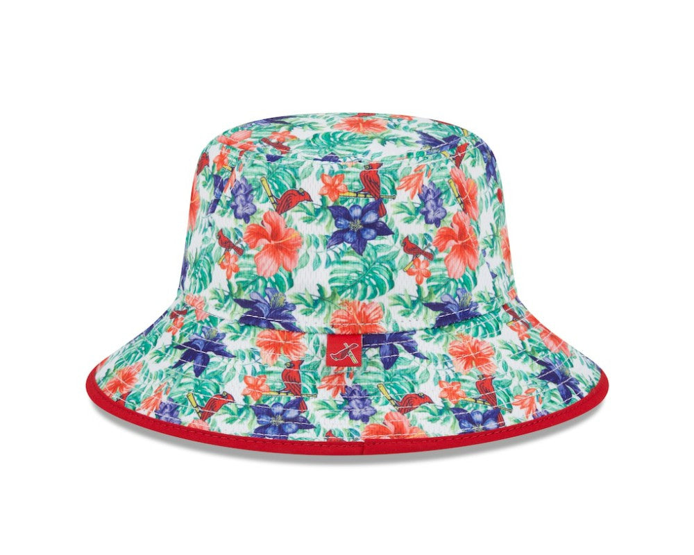 St. Louis Cardinals New Era Tropic Floral Bucket Hat - New Era Discount
