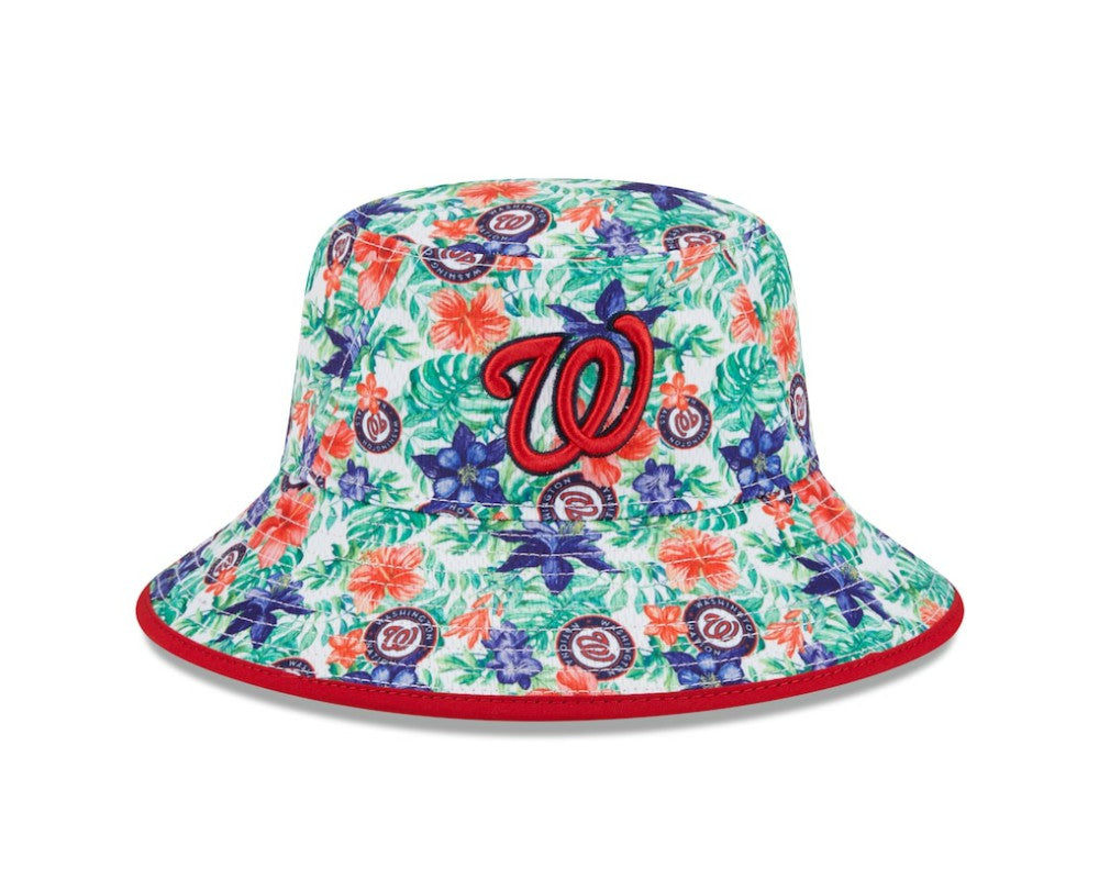 Washington Nationals New Era Tropic Floral Bucket Hat - New Era Lifestyle