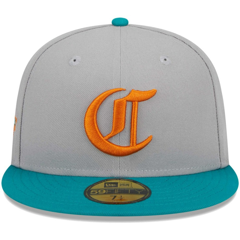 Cincinnati Reds New Era  59FIFTY Fitted Hat - Gray/Teal - New Era on Sale