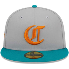 Cincinnati Reds New Era  59FIFTY Fitted Hat - Gray/Teal - New Era on Sale