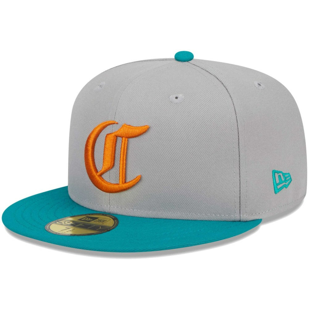 Cincinnati Reds New Era  59FIFTY Fitted Hat - Gray/Teal - New Era on Sale