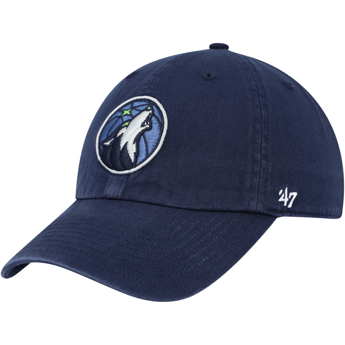 Minnesota Timberwolves '47 Core Logo Clean Up Adjustable Hat Navy | 47 brand Near Me