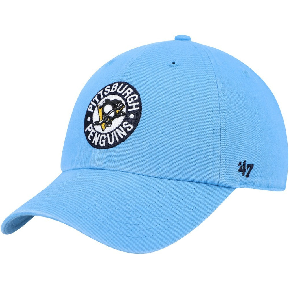 Pittsburgh Penguins '47 Clean Up Adjustable Hat - Light Blue - NHL 200013278