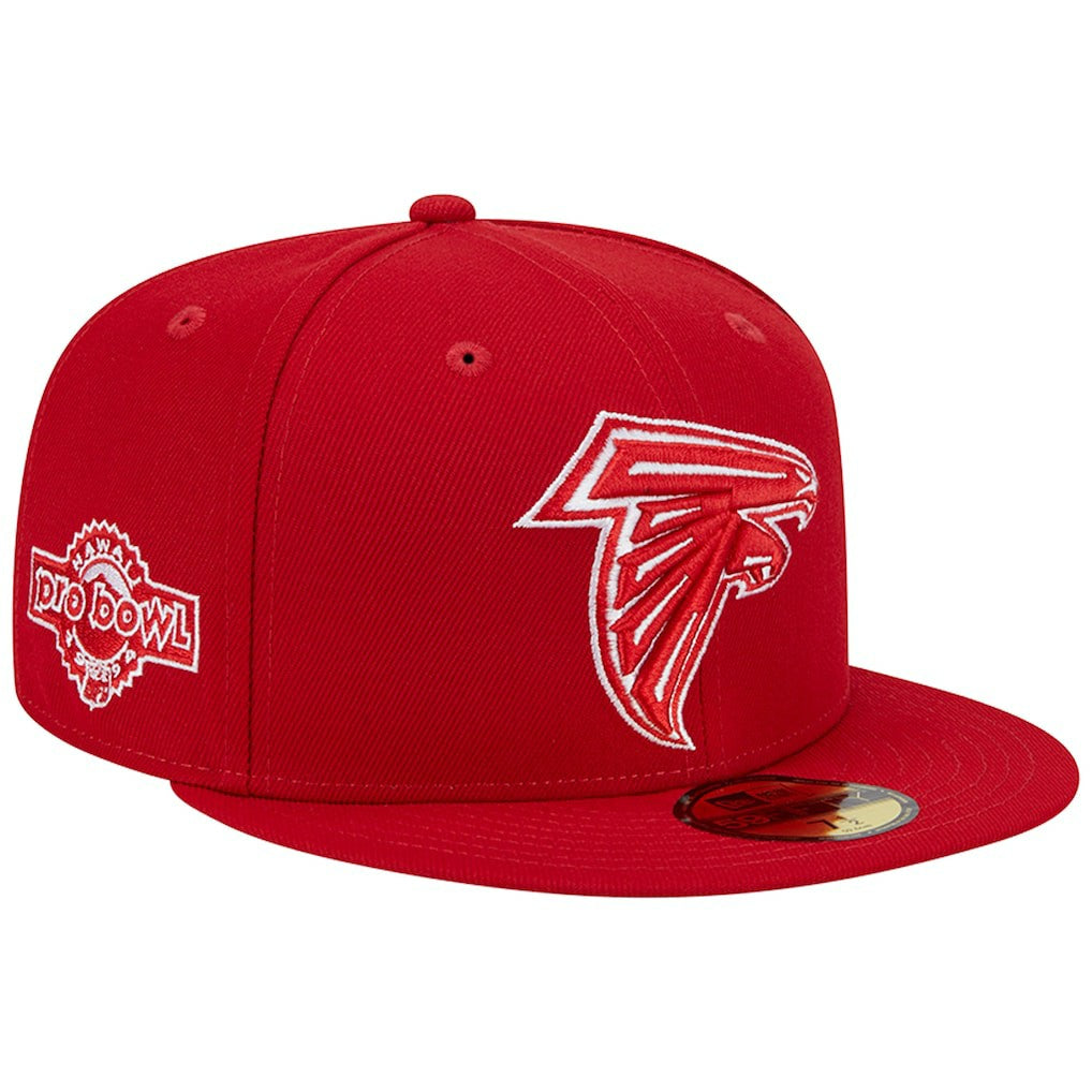 Atlanta Falcons New Era 1994 Hawaii Pro Bowl Main Patch 59FIFTY Fitted Hat Scarlet
