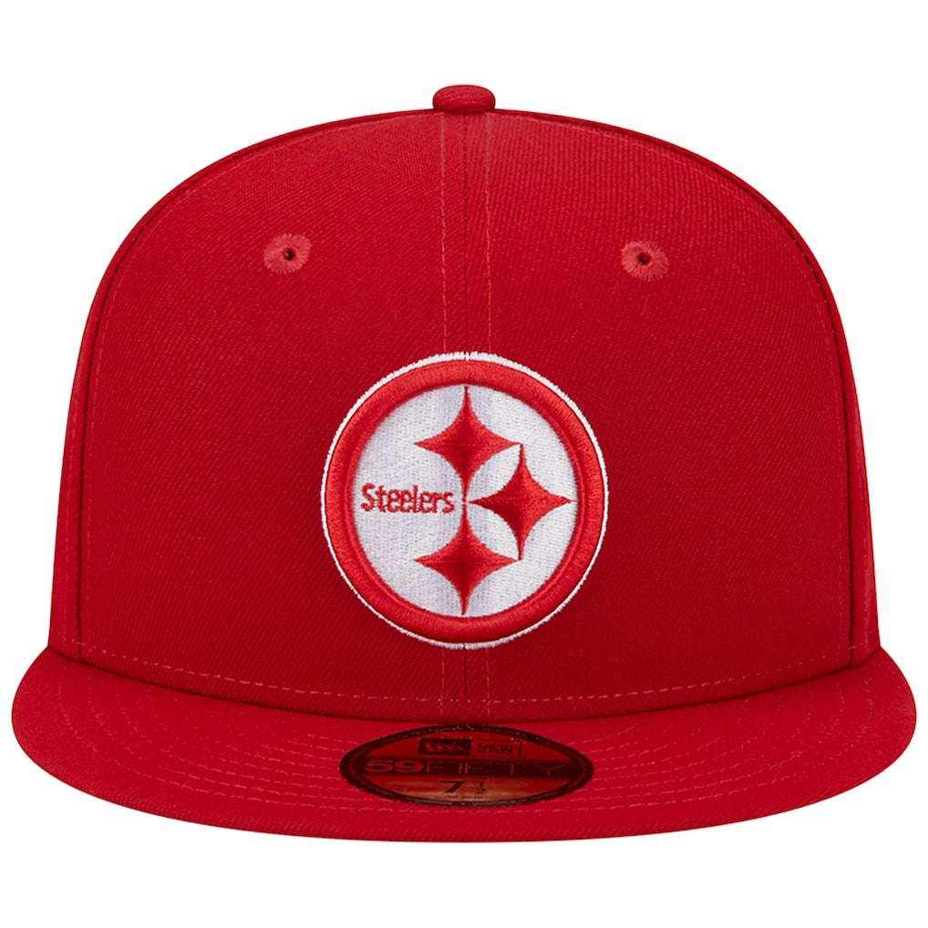 Pittsburgh Steelers New Era Super Bowl XLIII Main Patch 59FIFTY Fitted Hat Scarlet