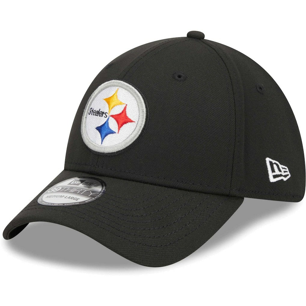 Pittsburgh Steelers New Era Main 39THIRTY Flex Hat Black