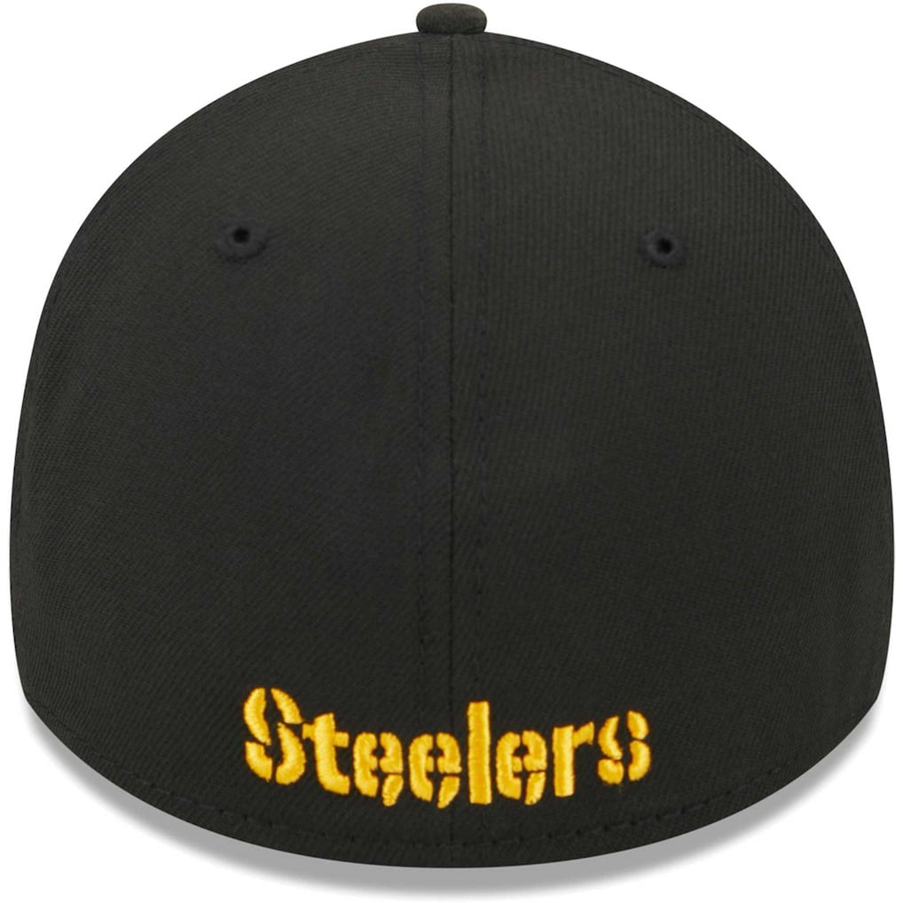 Pittsburgh Steelers New Era Main 39THIRTY Flex Hat Black