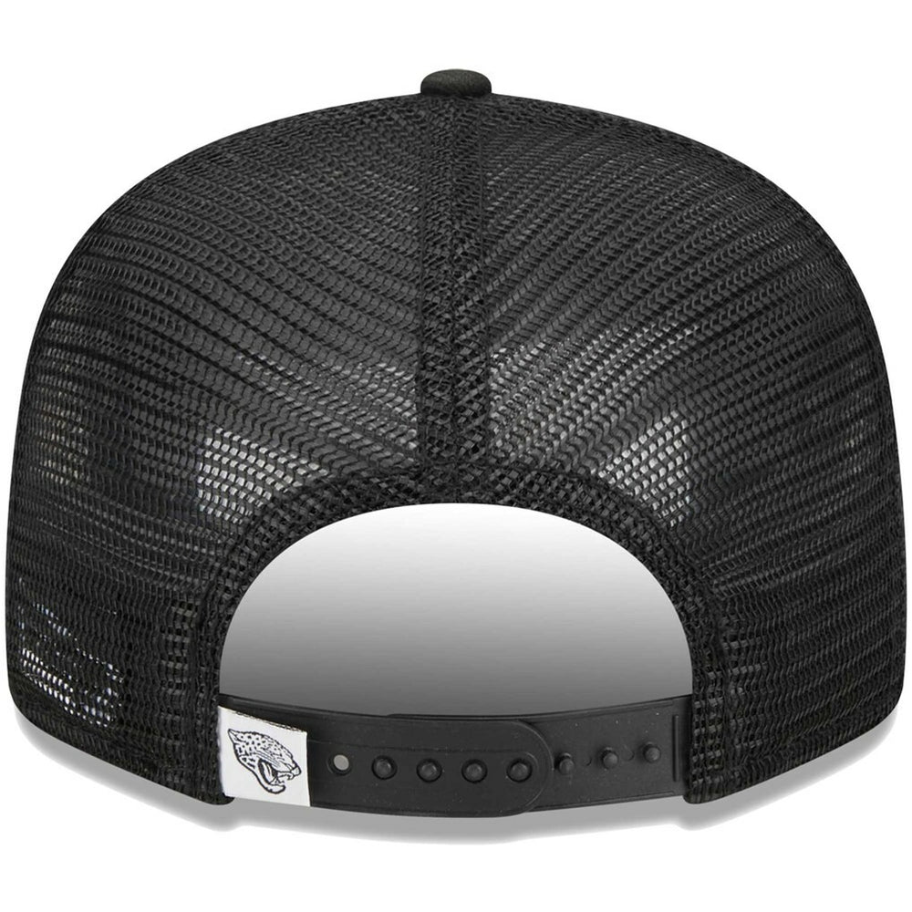 Jacksonville Jaguars New Era Main Trucker 9FIFTY Snapback Hat Black