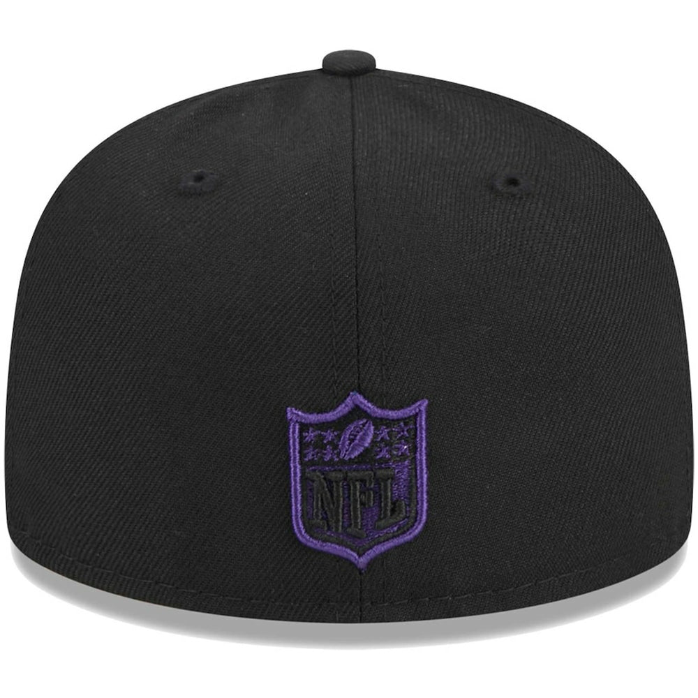 Baltimore Ravens New Era Youth Main 59FIFTY Fitted Hat Black