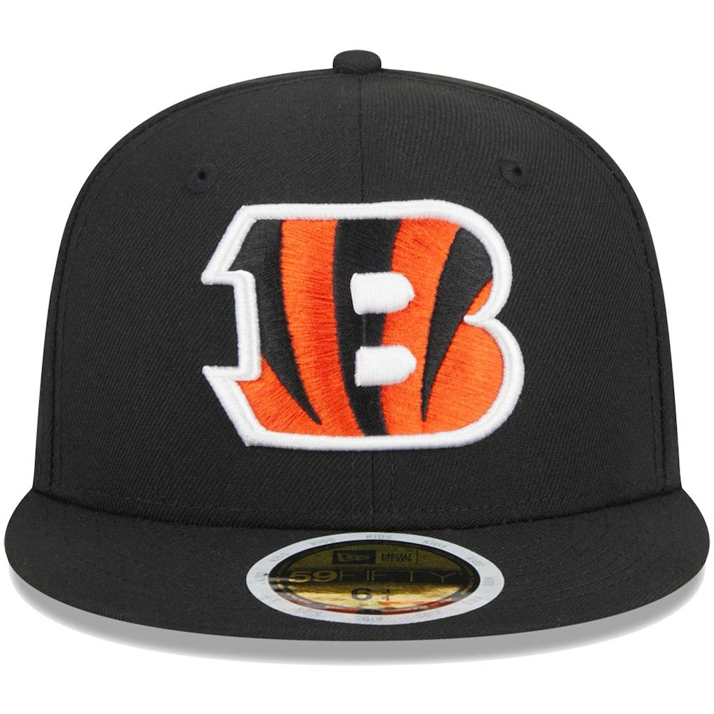 Cincinnati Bengals New Era Youth Main 59FIFTY Fitted Hat Black