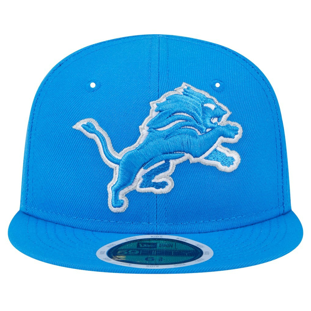 Detroit Lions New Era Main 59FIFTY Fitted Hat Blue