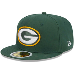 Green Bay Packers New Era Youth Main 59FIFTY Fitted Hat Green