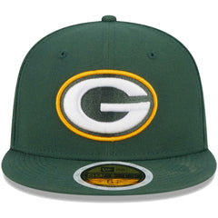 Green Bay Packers New Era Youth Main 59FIFTY Fitted Hat Green