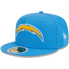 Los Angeles Chargers New Era Youth Main 59FIFTY Fitted Hat Powder Blue
