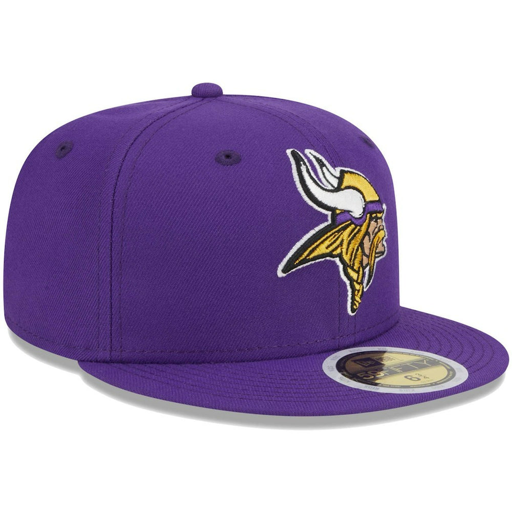 Minnesota Vikings New Era Youth Main 59FIFTY Fitted Hat Purple