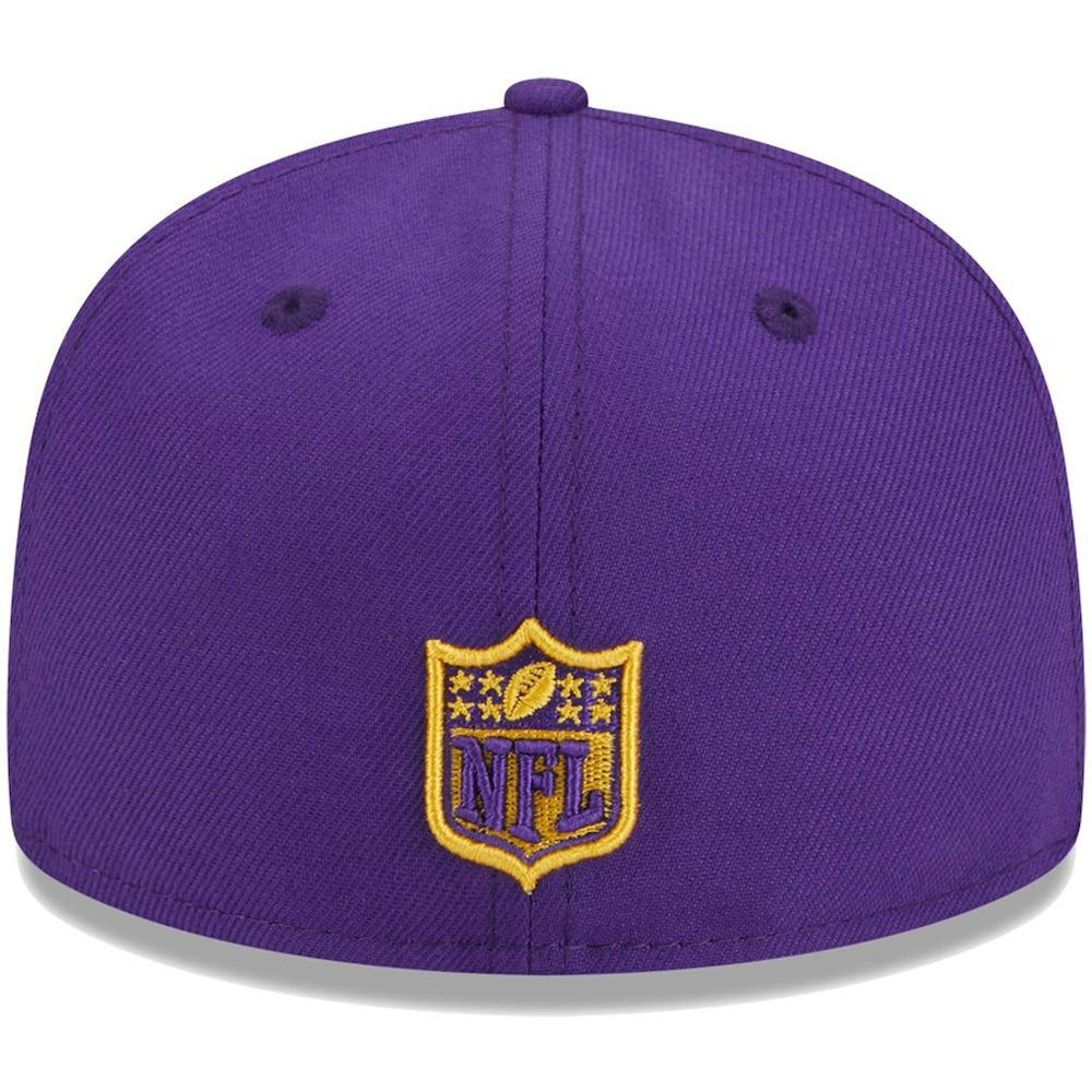 Minnesota Vikings New Era Youth Main 59FIFTY Fitted Hat Purple
