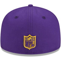 Minnesota Vikings New Era Youth Main 59FIFTY Fitted Hat Purple