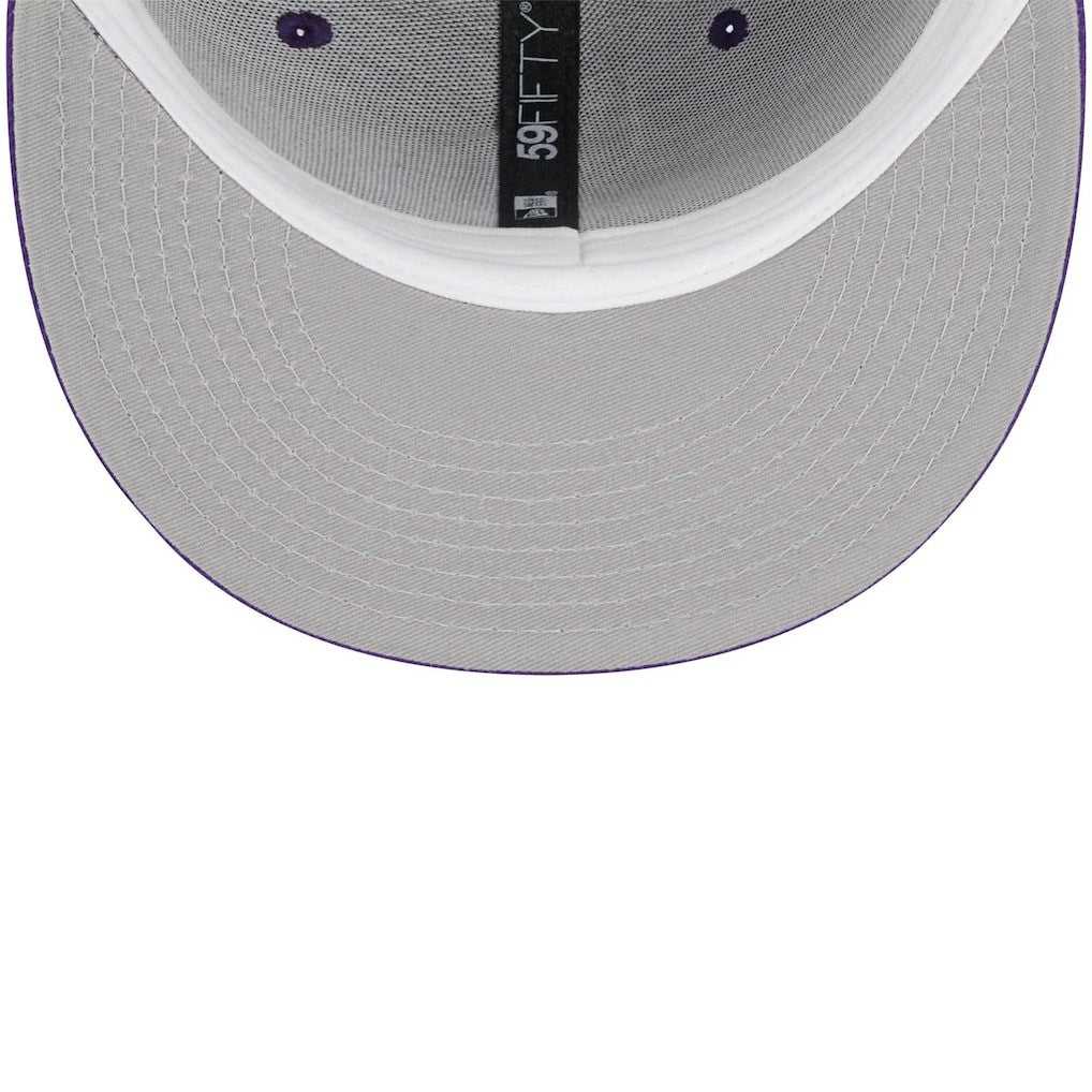 Minnesota Vikings New Era Youth Main 59FIFTY Fitted Hat Purple