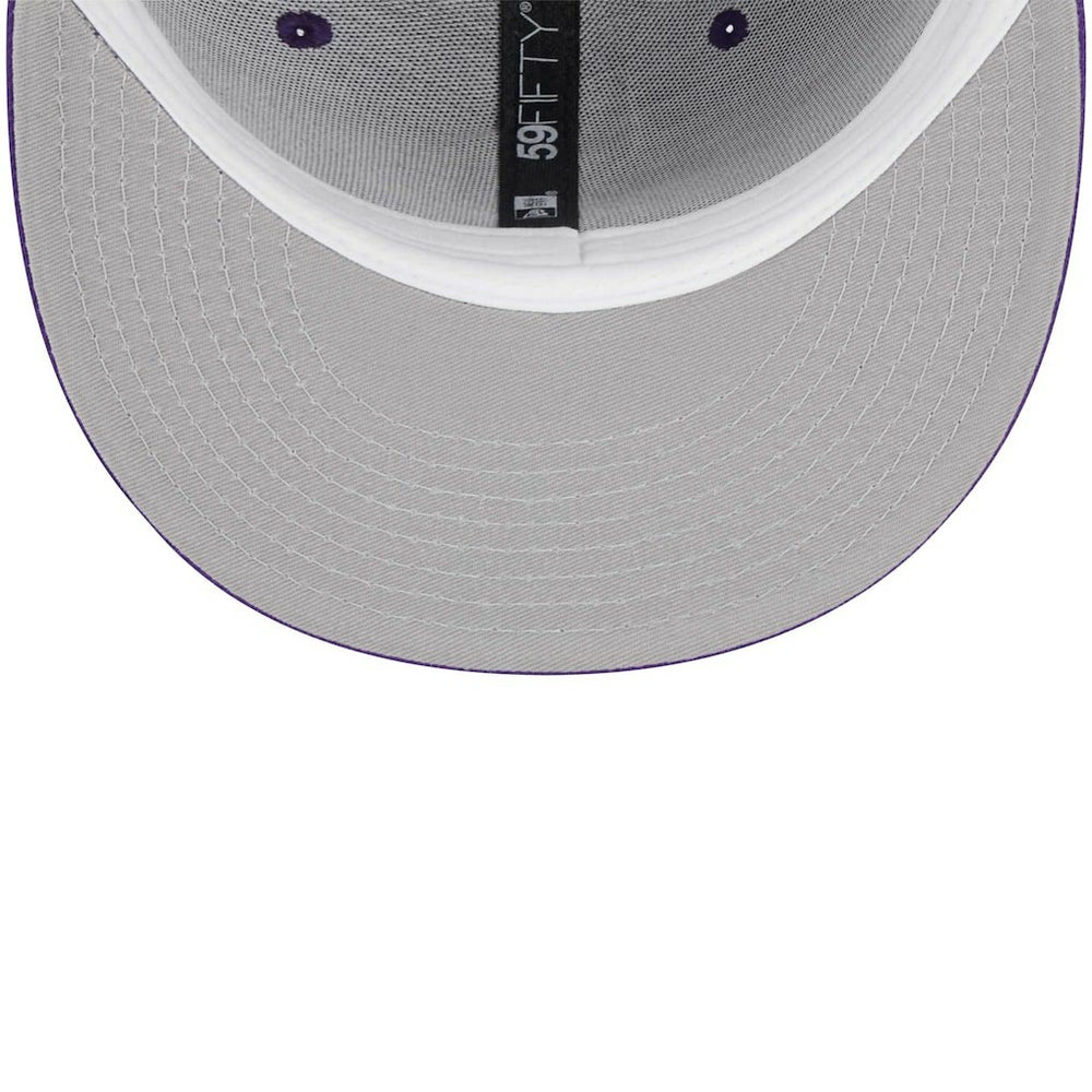 Minnesota Vikings New Era Youth Main 59FIFTY Fitted Hat Purple