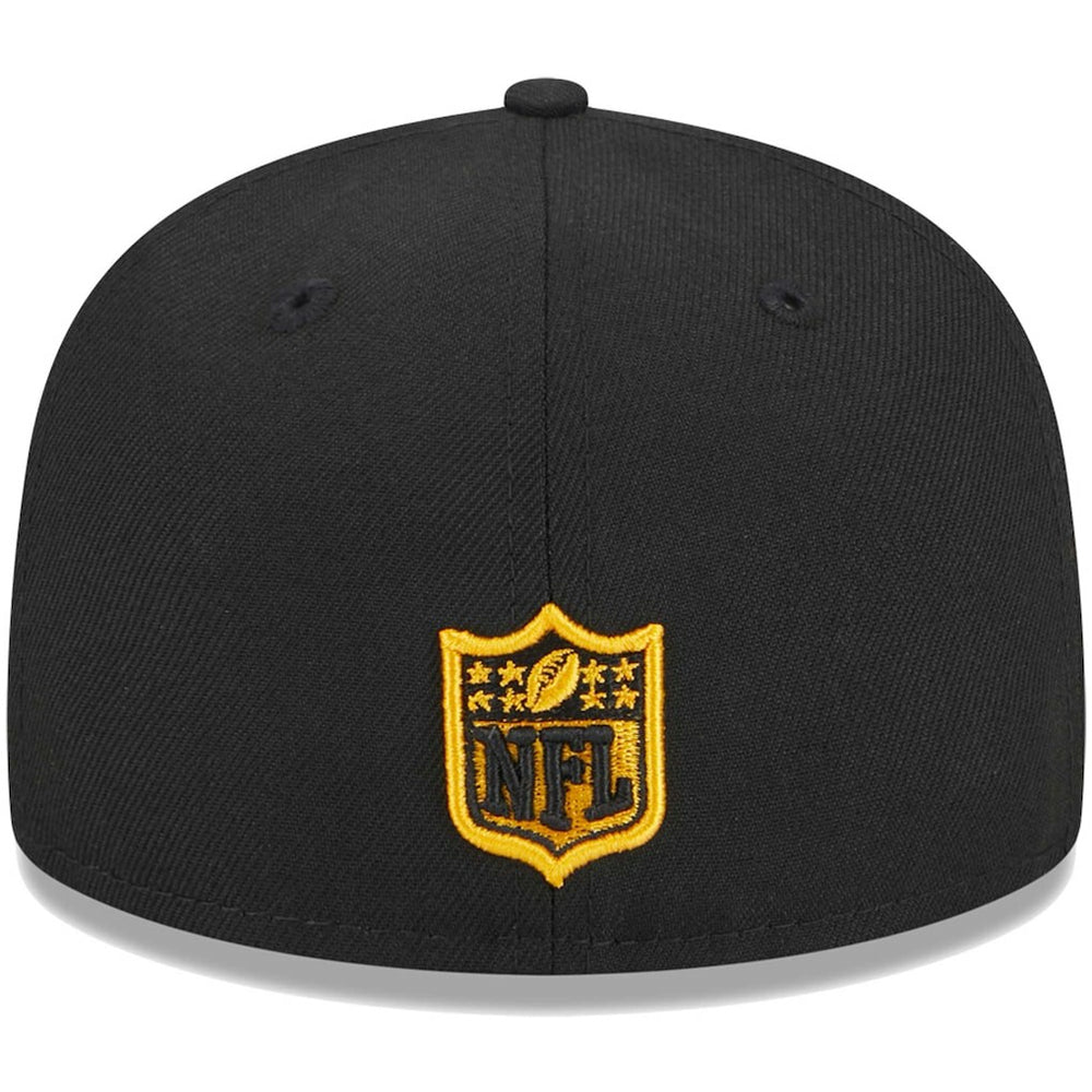 Pittsburgh Steelers New Era Youth Main 59FIFTY Fitted Hat Black