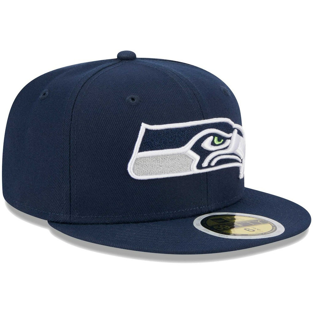 Seattle Seahawks New Era Youth Main 59FIFTY Fitted Hat College Navy