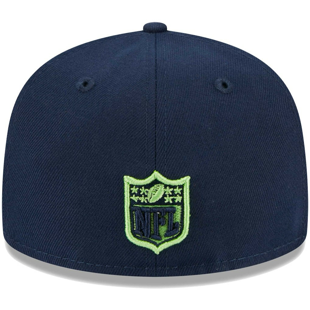 Seattle Seahawks New Era Youth Main 59FIFTY Fitted Hat College Navy