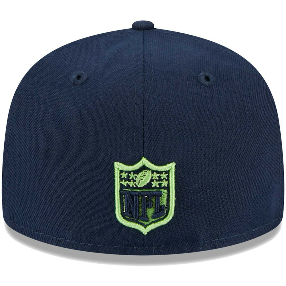 Seattle Seahawks New Era Youth Main 59FIFTY Fitted Hat College Navy