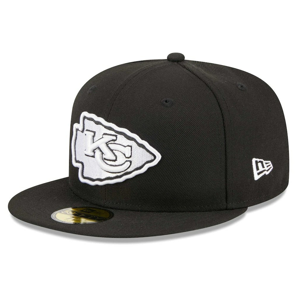 Kansas City Chiefs New Era Main Patch 59FIFTY Fitted Hat Black