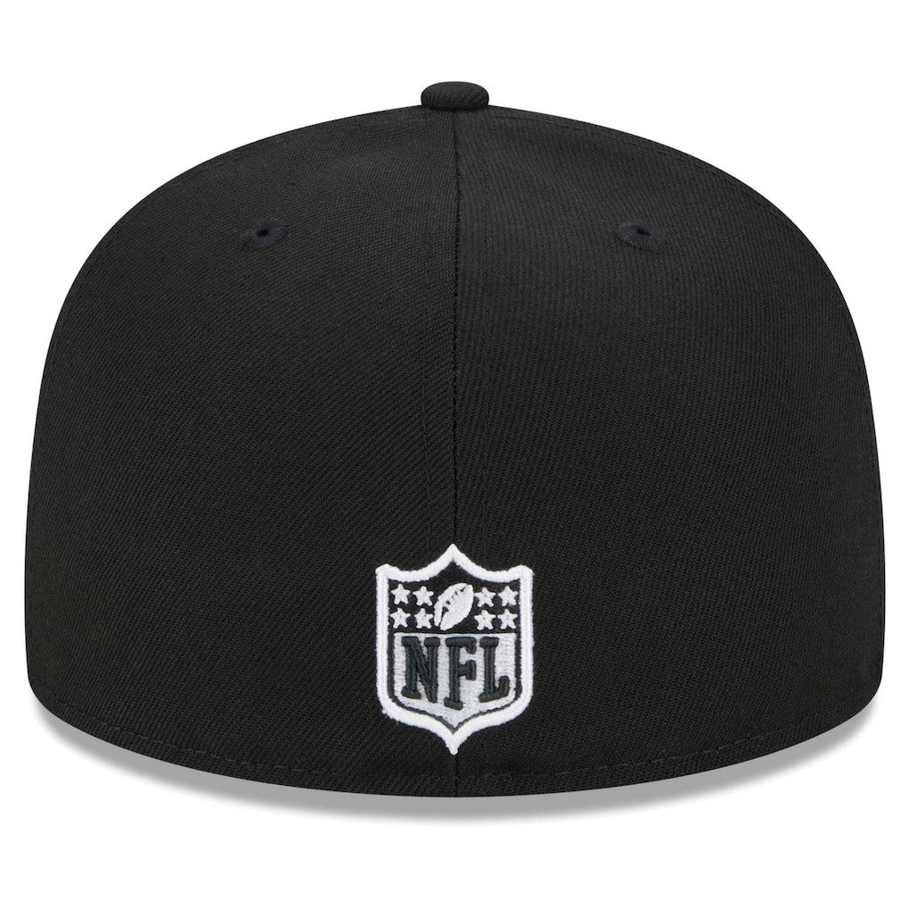 Miami Dolphins New Era Main Patch 59FIFTY Fitted Hat Black