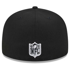 Miami Dolphins New Era Main Patch 59FIFTY Fitted Hat Black